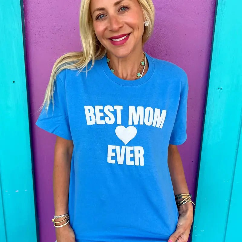 Best Mom Ever Sky Blue T-Shirts, Hoodie, Sweatshirt - T-Shirt, Sweatshirt, Hoodie