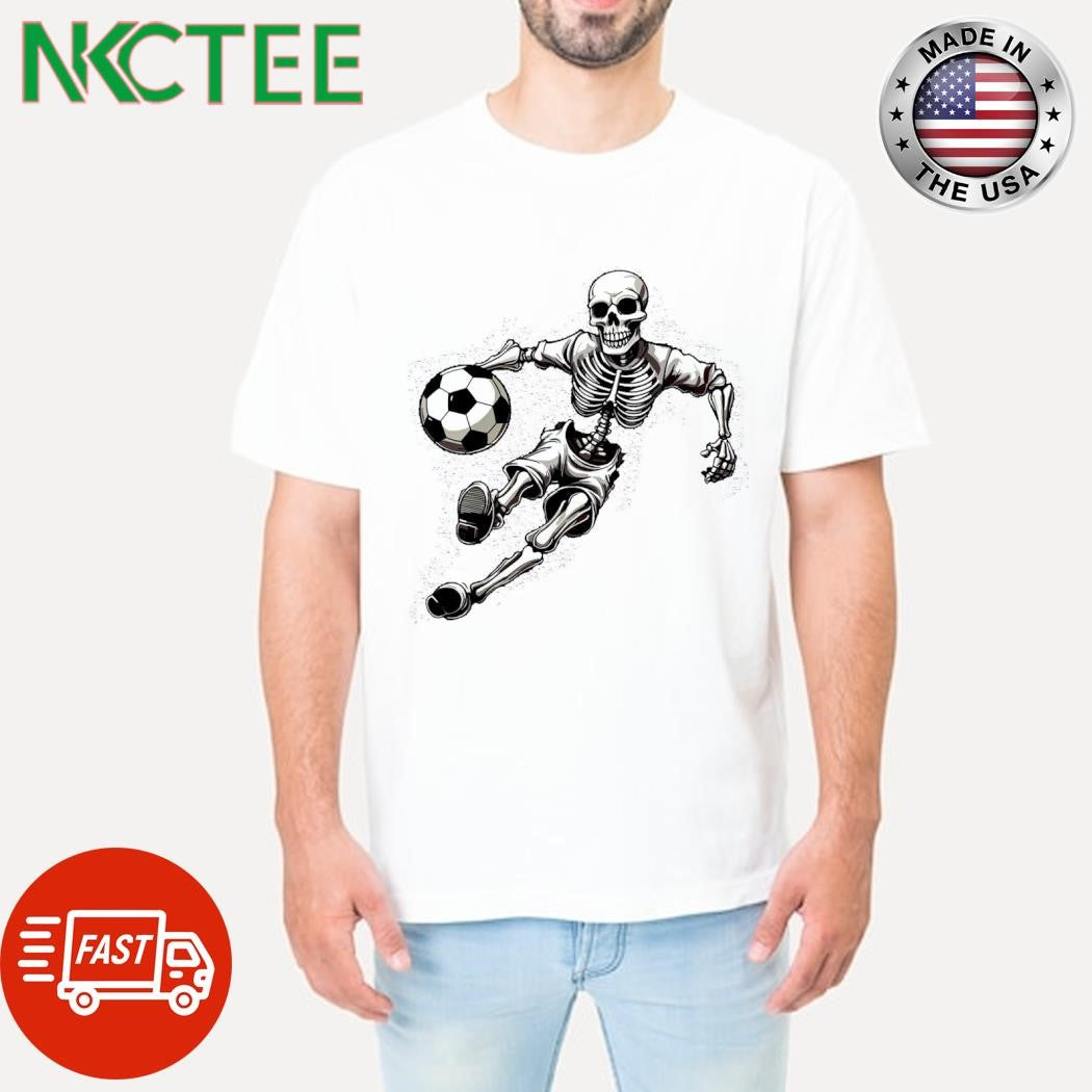 Best Skeleton Playing Soccer Halloween shirt Unisex T-shirt, Sweatshirt, Hoodie, Long Sleeve Tee - T-Shirt, Sweatshirt, Hoodie