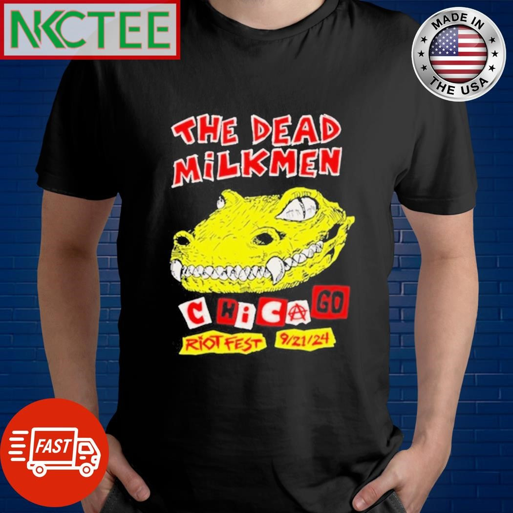 Best The Dead Milkmen Riot Fest September 21 2024 Chicago Shirt Unisex T-shirt, Sweatshirt, Hoodie, Long Sleeve Tee - T-Shirt, Sweatshirt, Hoodie