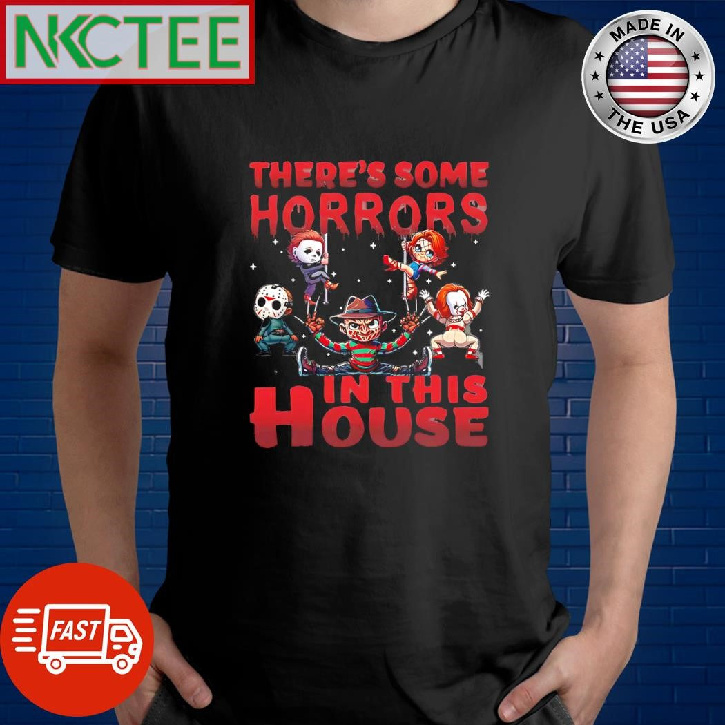 Best There’s some horrors in this house Halloween shirt Unisex T-shirt, Sweatshirt, Hoodie, Long Sleeve Tee - T-Shirt, Sweatshirt, Hoodie