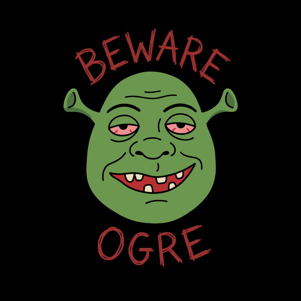 Beware The Ogre Stoned Shrek Unisex T-shirt, Sweatshirt, Hoodie, Long Sleeve Tee - T-Shirt, Sweatshirt, Hoodie