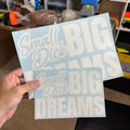 Big Dreams Decal Sticker T-Shirts, Hoodie, Sweatshirt - T-Shirt, Sweatshirt, Hoodie