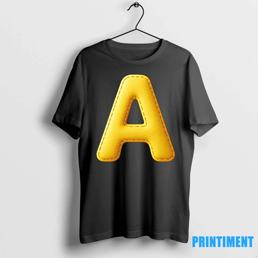 Big Yellow Letter A Halloween Costume Tshirts Sweater Unisex T-shirt, Sweatshirt, Hoodie, Long Sleeve Tee - T-Shirt, Sweatshirt, Hoodie