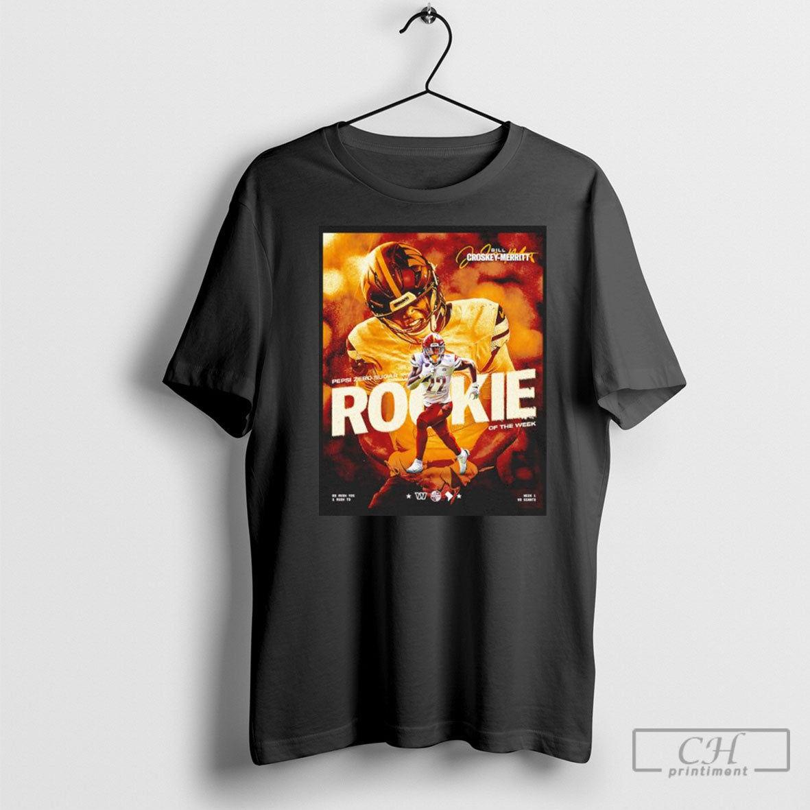 Bill Croskey Merritt Washington Commanders Rookie Of The Week Shirt Sweater Unisex T-shirt, Sweatshirt, Hoodie, Long Sleeve Tee - T-Shirt, Sweatshirt, Hoodie