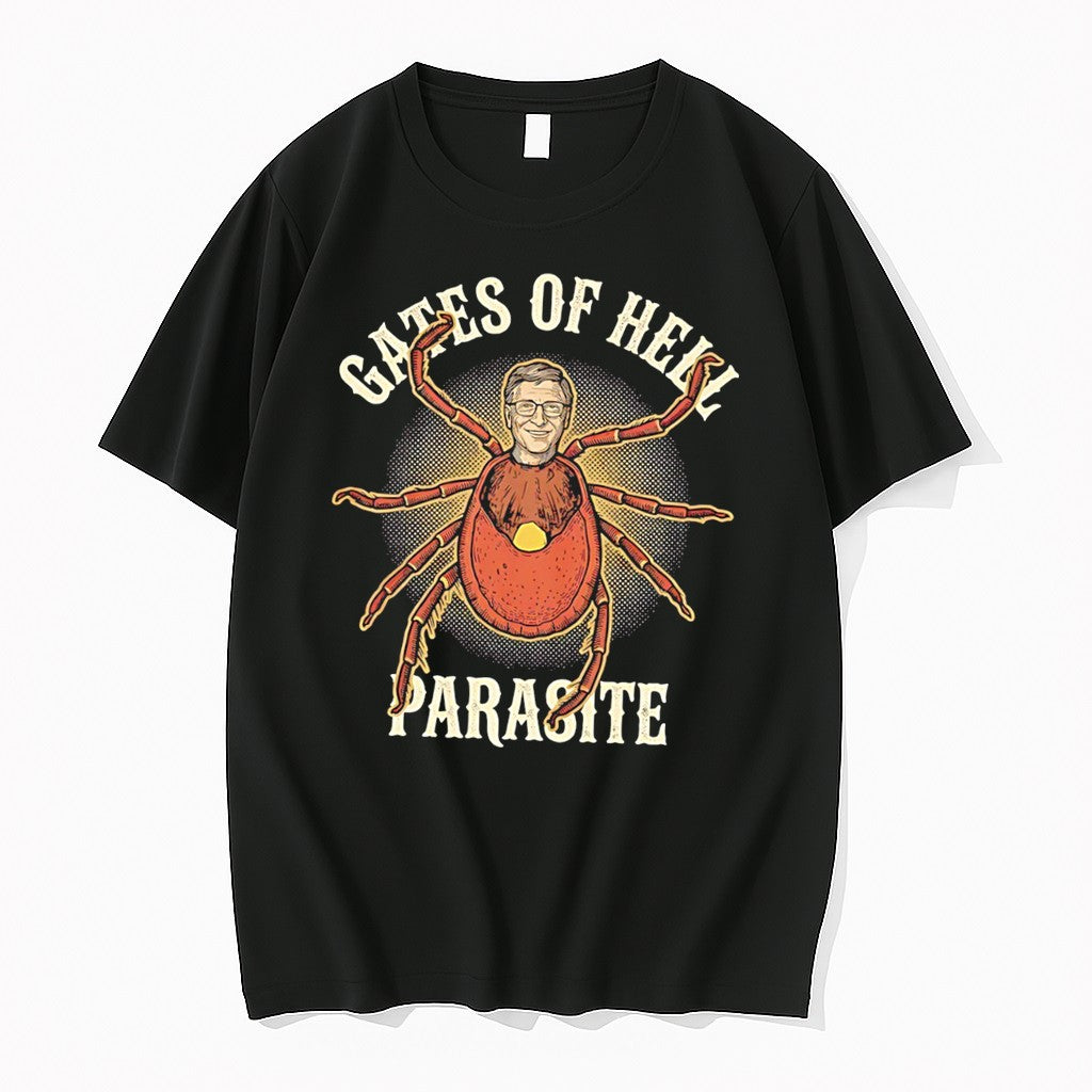 Bill Gates Of Hell Parasite Tee Tshirts Sweater Hoodie Jpg Unisex T-shirt, Sweatshirt, Hoodie, Long Sleeve Tee - T-Shirt, Sweatshirt, Hoodie