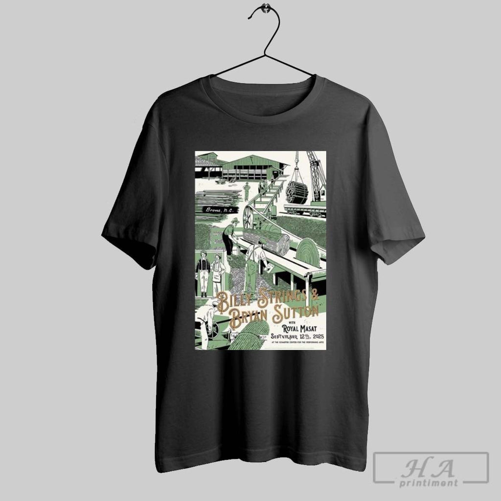 Billy Strings Bryan Sutton Sept 12 2025 Boone Nc Concert Poster Unisex T-shirt, Sweatshirt, Hoodie, Long Sleeve Tee - T-Shirt, Sweatshirt, Hoodie