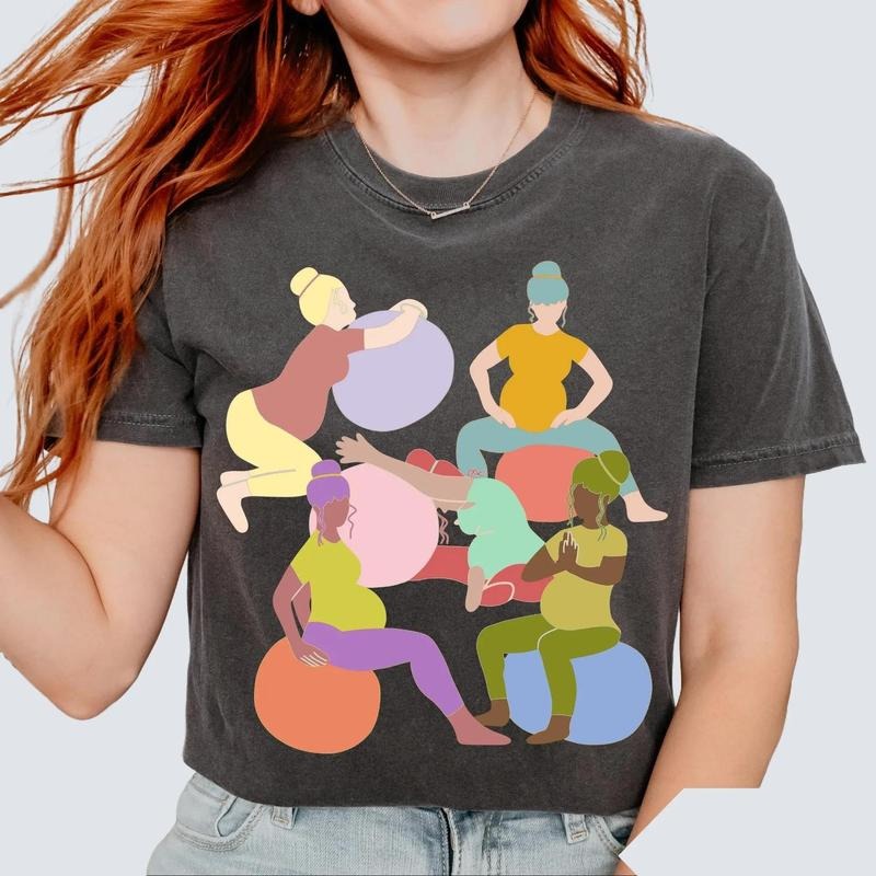 Birth Shirt Doula Birth Ball Midwife Baby Shower Ideas New Moms Birth Doula T-Shirts, Hoodie, Sweatshirt - T-Shirt, Sweatshirt, Hoodie