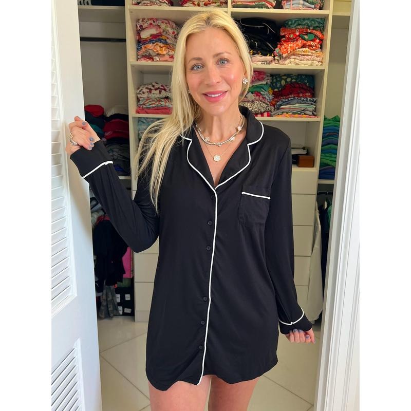 Black & White Trim Nightshirt T-Shirts, Hoodie, Sweatshirt - T-Shirt, Sweatshirt, Hoodie