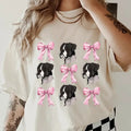 Black White Boxer Bows Shirt ~ Relaxed Fit Printed USA Womenswear Casual Comfort Cotton Top Athletic Boho Chic T-Shirts, Hoodie, Sweatshirt - T-Shirt, Sweatshirt, Hoodie