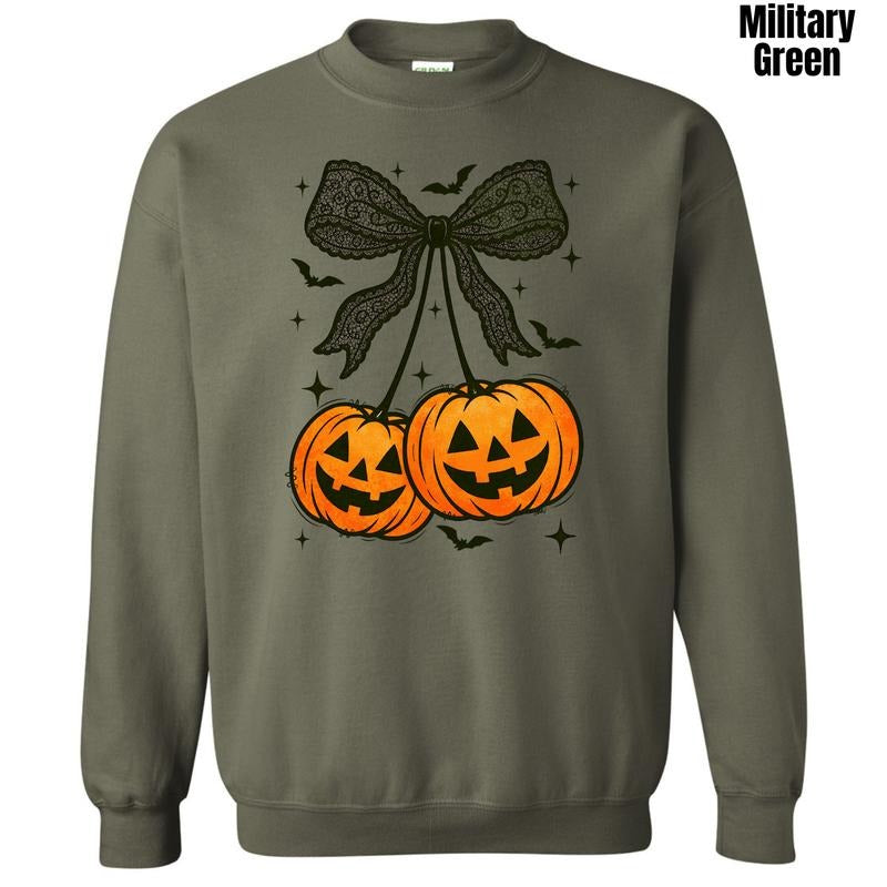 Black Bats & Pumpkins Bow 'NLB' T-Shirts, Hoodie, Sweatshirt - T-Shirt, Sweatshirt, Hoodie