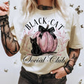 Black Cat Social Club Shirt Ghost Cat Halloween Shirt Retro Halloween Png Gothic Black Cat Shirt Coquette Pink Pumpkin Halloween Shirt Halloween Black Cat Shirt Cat Lover Shirt T-Shirts, Hoodie, Sweatshirt - T-Shirt, Sweatshirt, Hoodie