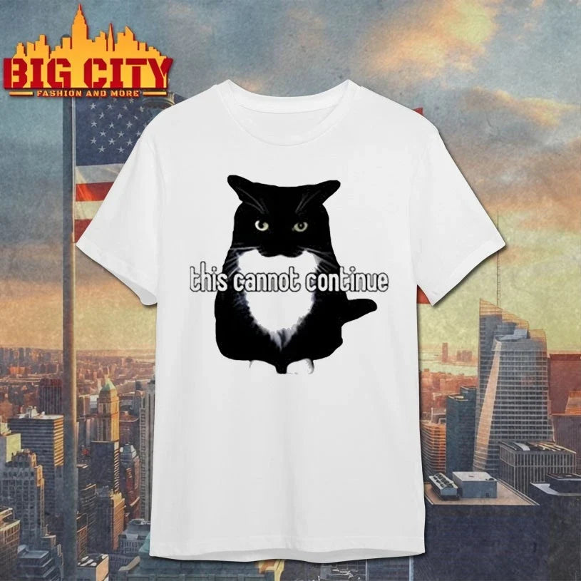 Black Cat This Cannot Continue Unicouniuni shirt Unisex T-shirt, Sweatshirt, Hoodie, Long Sleeve Tee - T-Shirt, Sweatshirt, Hoodie