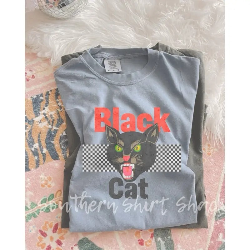 Black Cat Fireworks 4th July Granite Comfort Colors T-Shirts, Hoodie, Sweatshirt - T-Shirt, Sweatshirt, Hoodie