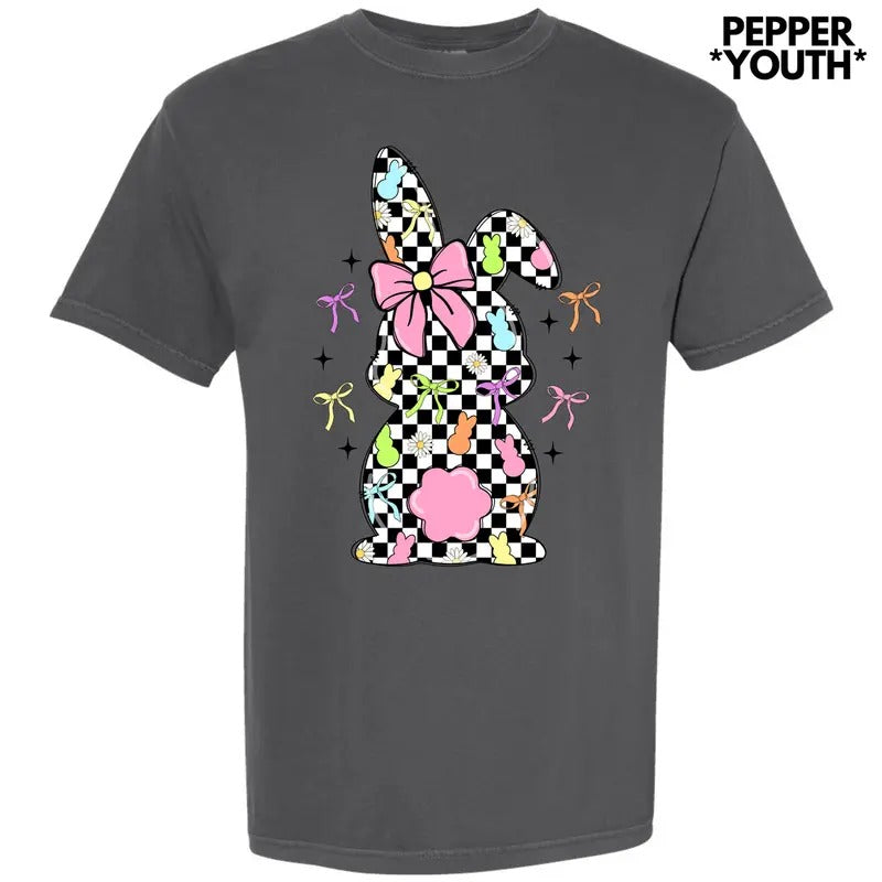 *** Black Checkered Bunny Comfort Colors () T-Shirts, Hoodie, Sweatshirt - T-Shirt, Sweatshirt, Hoodie