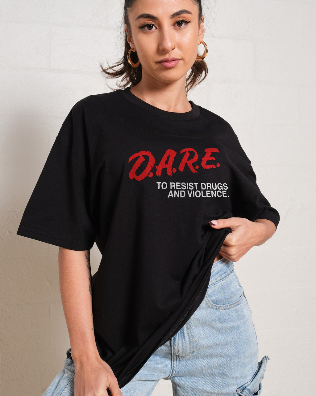 DARE to Resist Drugs and Violence T-Shirt Unisex T-shirt, Sweatshirt, Hoodie, Long Sleeve Tee - T-Shirt, Sweatshirt, Hoodie