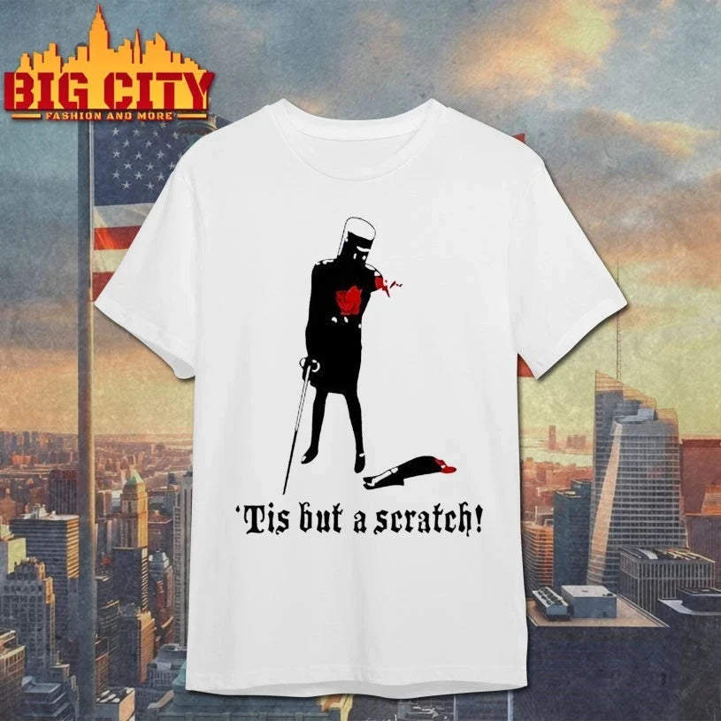 Black Knight Monty Python Tis But A Scratch Meme shirt Unisex T-shirt, Sweatshirt, Hoodie, Long Sleeve Tee - T-Shirt, Sweatshirt, Hoodie