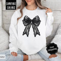 Black Lace Bow Comfort Colors Coquette Ribbon T-Shirts, Hoodie, Sweatshirt - T-Shirt, Sweatshirt, Hoodie