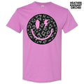 Black Leopard Happy Face Gildan Short Sleeve 'NLB' T-Shirts, Hoodie, Sweatshirt - T-Shirt, Sweatshirt, Hoodie