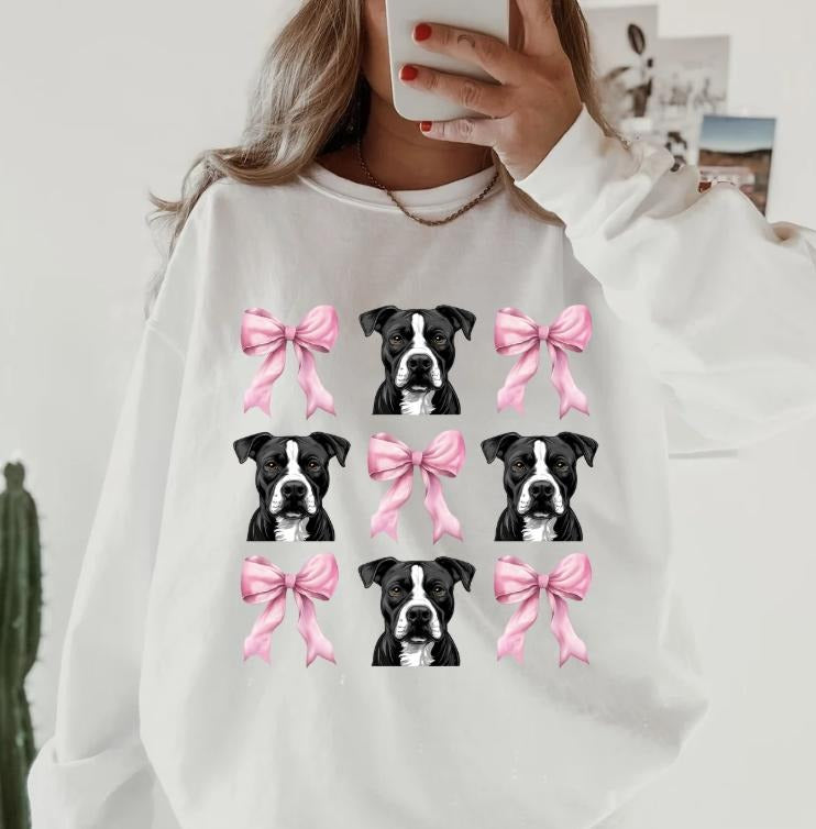 Black White Pitbull Womenswear Casual Comfortable T-Shirts, Hoodie, Sweatshirt - T-Shirt, Sweatshirt, Hoodie