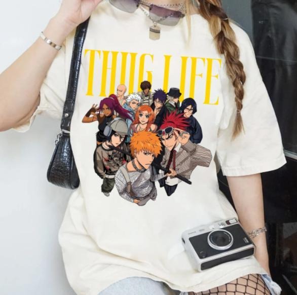 Bleachh Team Thugg Life Bleachh Jujutsuuuu Anjme Shirt Comfort Colors T-Shirts, Hoodie, Sweatshirt - T-Shirt, Sweatshirt, Hoodie