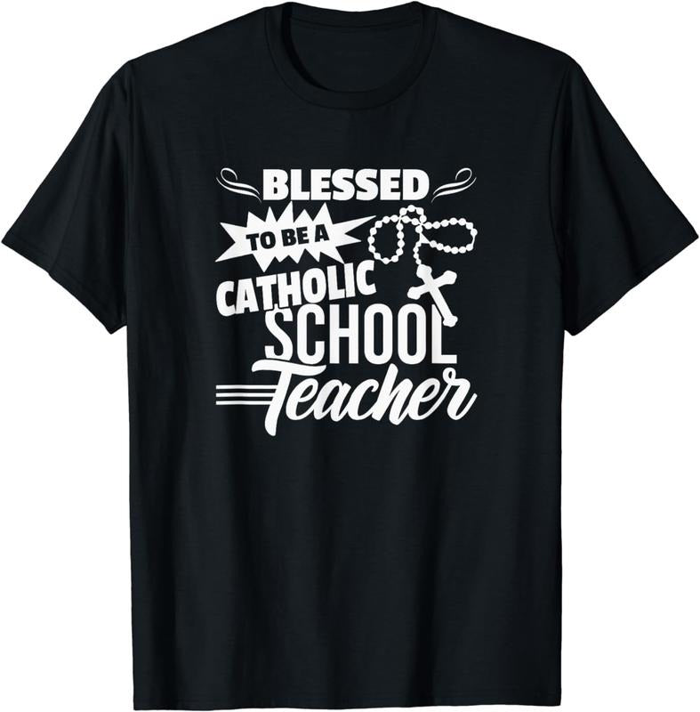 Blessed Be Catholic School Teacher Christian Teaching T-Shirts, Hoodie, Sweatshirt - T-Shirt, Sweatshirt, Hoodie