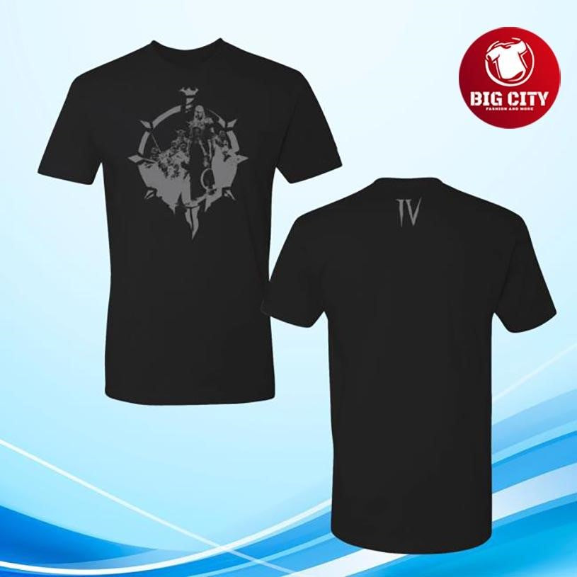 Blizzard Gear Diablo Iv Necromancer Shadow Two Sided Shirt Unisex T-shirt, Sweatshirt, Hoodie, Long Sleeve Tee - T-Shirt, Sweatshirt, Hoodie