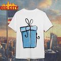 Blue christmas box design shirt Unisex T-shirt, Sweatshirt, Hoodie, Long Sleeve Tee - T-Shirt, Sweatshirt, Hoodie