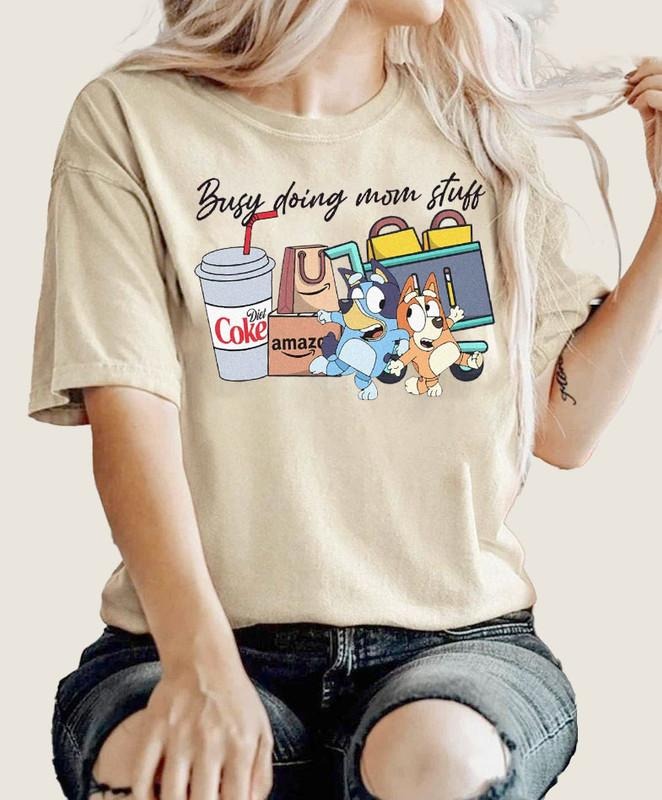 Bluey Busy Mom Shirt Bluey Chili Bingo Family Matching Bluey Her Bluey Bingo Couple Bluey Trending Shirt Chilli Heeler Shirt Bluey Bingo Shirts Mom T-Shirts, Hoodie, Sweatshirt - T-Shirt, Sweatshirt, Hoodie