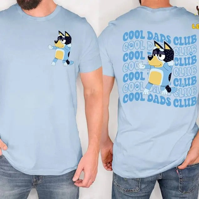 Bluey Cool Dad Club Shirt Bandit Cool Dad Club Bluey Bandit Shirt Dad Dad Bluey Shirt Bluey Family Shirt T-Shirts, Hoodie, Sweatshirt - T-Shirt, Sweatshirt, Hoodie