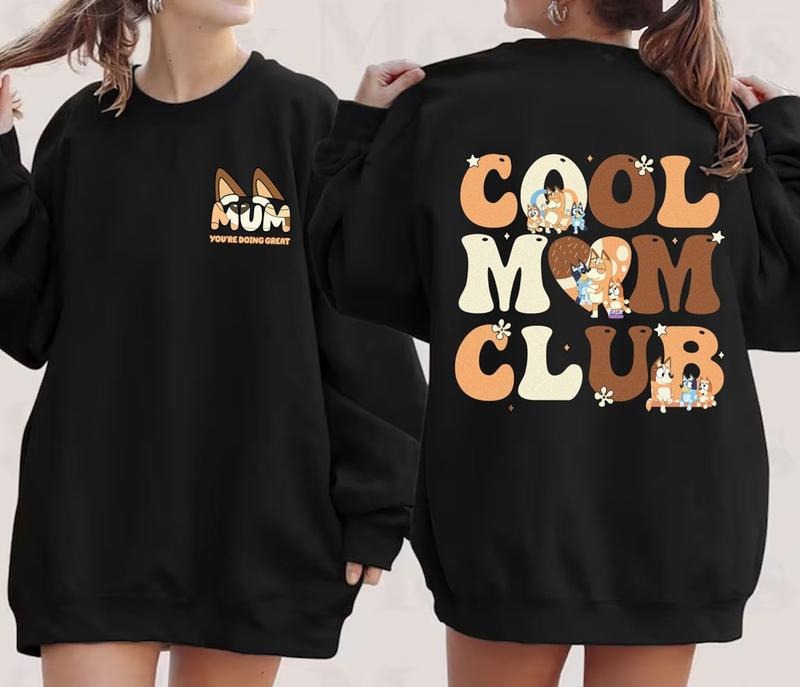 Bluey Cool Mom Club Shirt Mom Shirt Bluey Mum You'Re Doing Great Bluey Shirt Cute Mom Funny Mom Shirt T-Shirts, Hoodie, Sweatshirt - T-Shirt, Sweatshirt, Hoodie