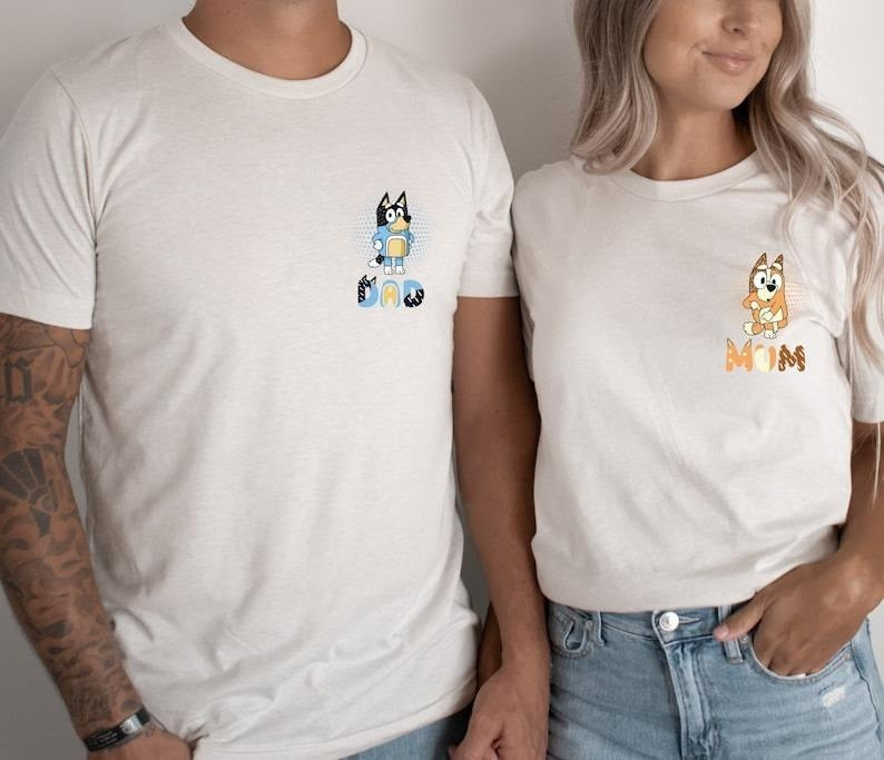 Bluey Family Shirt Bluey Mom Shirt Bluey Dad Shirt Bluey Party Shirt Bluey Era Shirt Bluey Cartoon Shirt Bluey Trending T-Shirts, Hoodie, Sweatshirt - T-Shirt, Sweatshirt, Hoodie
