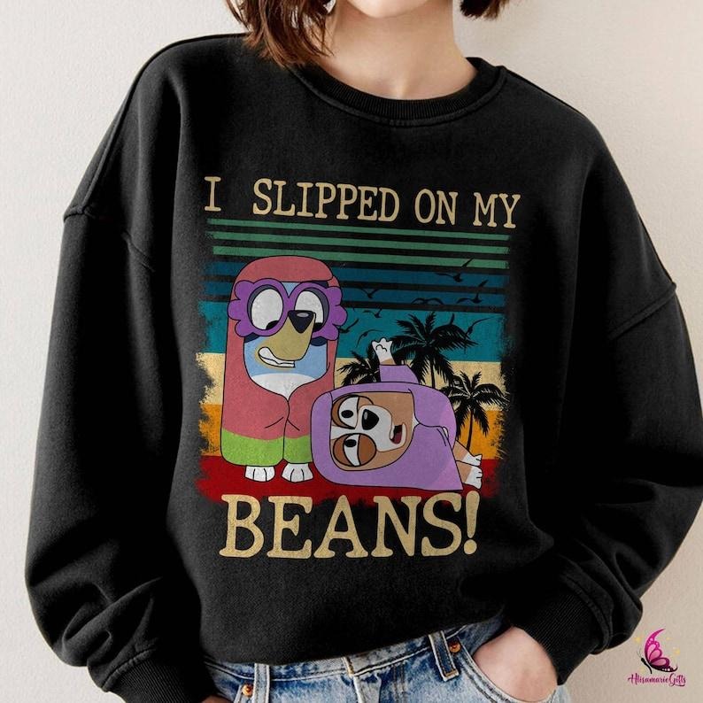 Bluey I Slipped My Beans Shirt Bluey Grannie Shirt Bluey Grandma Nana Shirt Bluey Granny Bluey Family Shirt Christ Heeler T-Shirts, Hoodie, Sweatshirt - T-Shirt, Sweatshirt, Hoodie