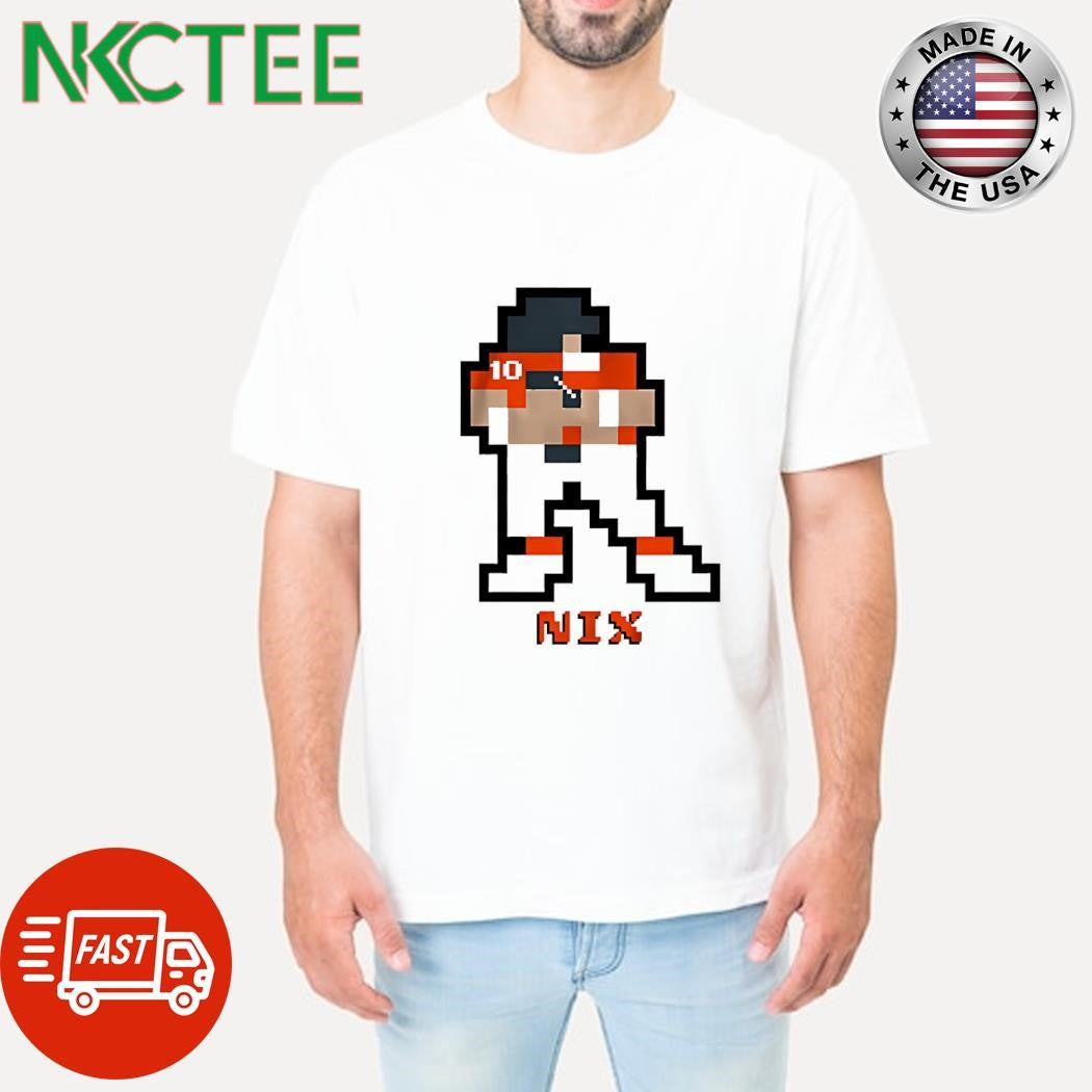 Bo Nix 8-Bit 10 pixel shirt Unisex T-shirt, Sweatshirt, Hoodie, Long Sleeve Tee - T-Shirt, Sweatshirt, Hoodie