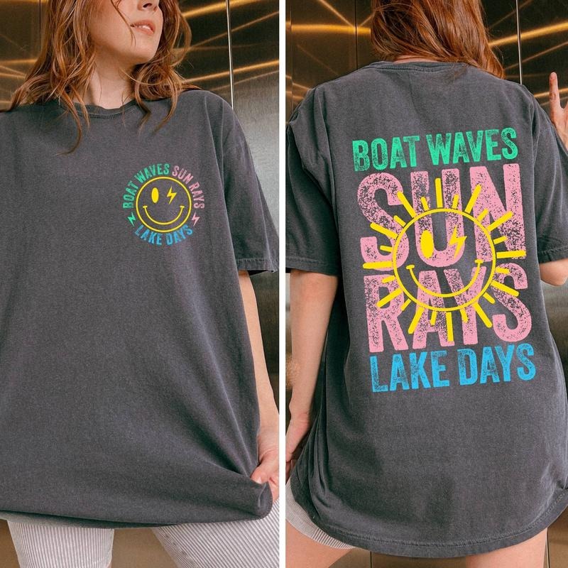 Boat Waves Sun Rays Lake Days Shirt Lake Shirt Lake Girl Shirt Retro Summer Shirt Lake Life Shirt Beach Camping T-Shirts, Hoodie, Sweatshirt - T-Shirt, Sweatshirt, Hoodie