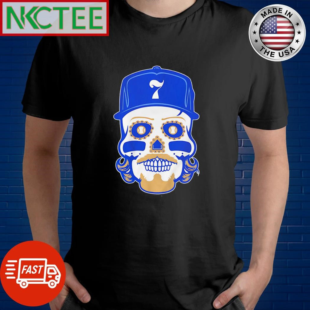 Bobby Witt Jr. Sugar Skull 7 hat shirt Unisex T-shirt, Sweatshirt, Hoodie, Long Sleeve Tee - T-Shirt, Sweatshirt, Hoodie