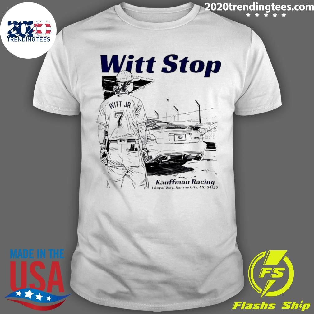 Bobby Witt Jr. Witt Stop Kansas City Royals Shirt Unisex T-shirt, Sweatshirt, Hoodie, Long Sleeve Tee - T-Shirt, Sweatshirt, Hoodie