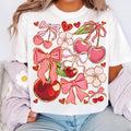 Boho Cherry Coquette Preppy Cherries Boho Floral Berry Summer Cherry T-Shirts, Hoodie, Sweatshirt - T-Shirt, Sweatshirt, Hoodie