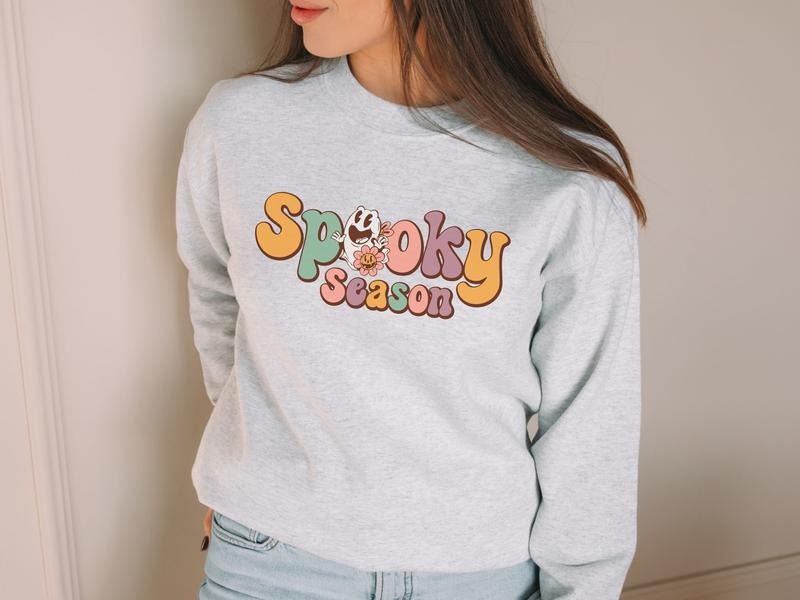 Boho Spooky Season Halloween Cute Halloween Ghost & Spooky Season T-Shirts, Hoodie, Sweatshirt - T-Shirt, Sweatshirt, Hoodie