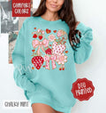 Boho Strawberry Comfort Colors Cute Coquette Floral Fruit T-Shirts, Hoodie, Sweatshirt - T-Shirt, Sweatshirt, Hoodie