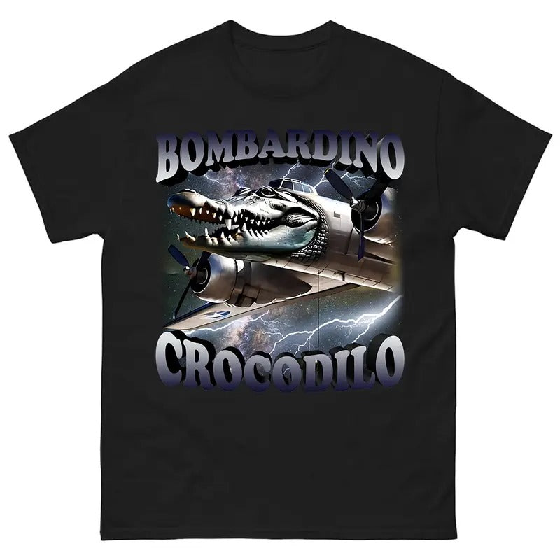 Bombardino Crocodilo Funny Brain Rot Shirt Meme Shirt Crocodile Trending Funny Summer T-Shirts, Hoodie, Sweatshirt - T-Shirt, Sweatshirt, Hoodie