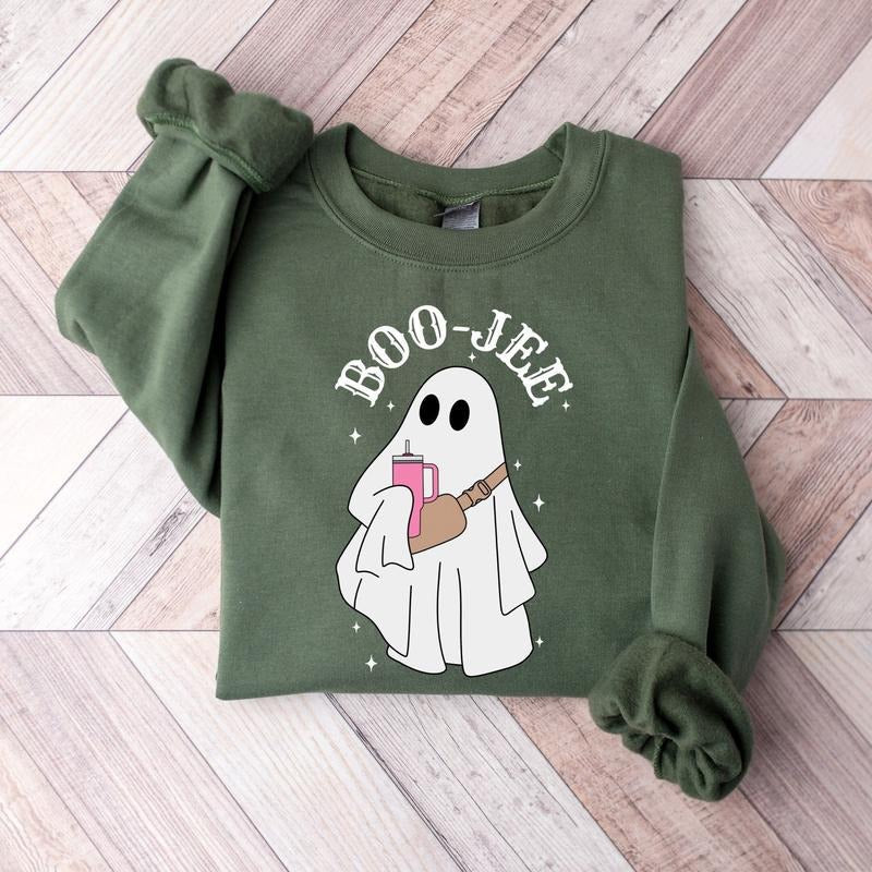 Boo Jee Ghost Halloween Ghost Shirt Spooky Ghost Spooky Season Ghost Shirt Spooky Season Cute Ghost Fall Halloween Shirt Boo Shirt Spooky Shirt T-Shirts, Hoodie, Sweatshirt - T-Shirt, Sweatshirt, Hoodie