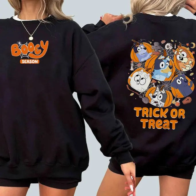 Booey Season Halloween Blue Dog Soft Pumpkin Blue Dog Funny Season Shirt Must Have Halloween Shirt T-Shirts, Hoodie, Sweatshirt - T-Shirt, Sweatshirt, Hoodie