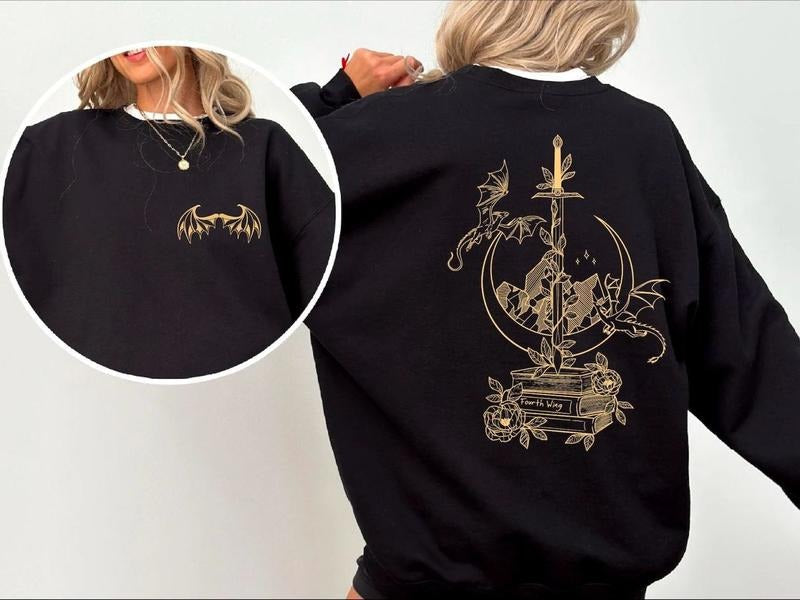 Book Dragon Fantasy Books Dragon Bookish Shirt Reading Lover Bookworms Fourth Wing T-Shirts, Hoodie, Sweatshirt - T-Shirt, Sweatshirt, Hoodie