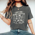 Book Shirt Comfort Colors One More Chapter Reading Skeleton Reader Book Lover Bookish Shirt Book Club T-Shirts, Hoodie, Sweatshirt - T-Shirt, Sweatshirt, Hoodie