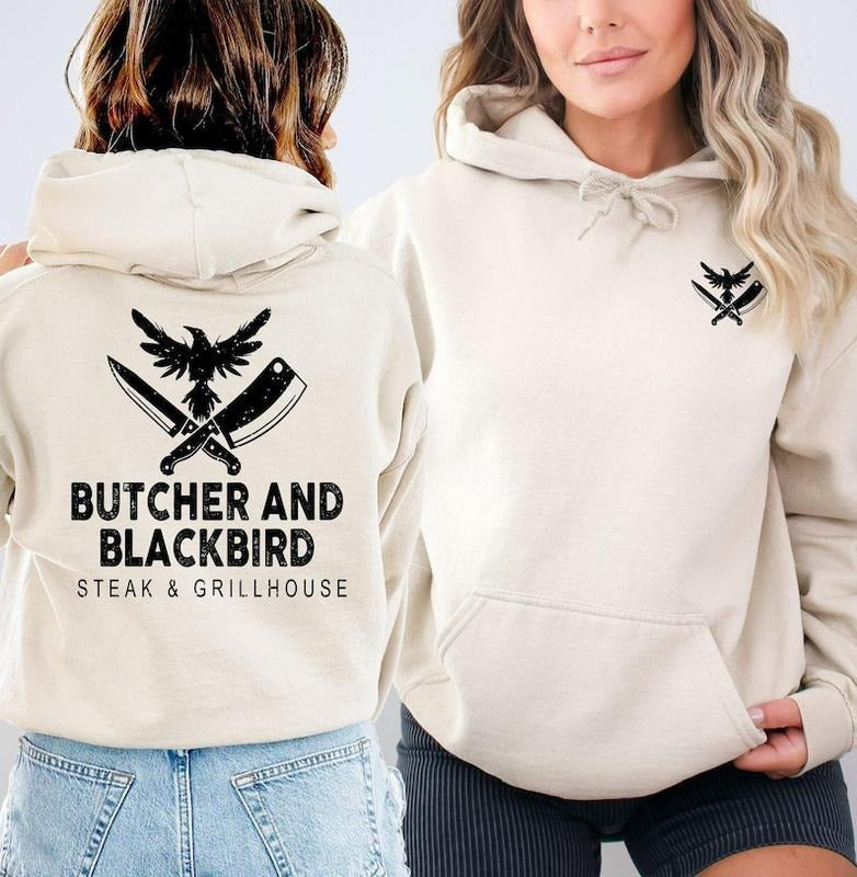 Bookish Butcher Blackbird Booktrovert Dark Academia Born Read Romantasy Bookworm T-Shirts, Hoodie, Sweatshirt - T-Shirt, Sweatshirt, Hoodie