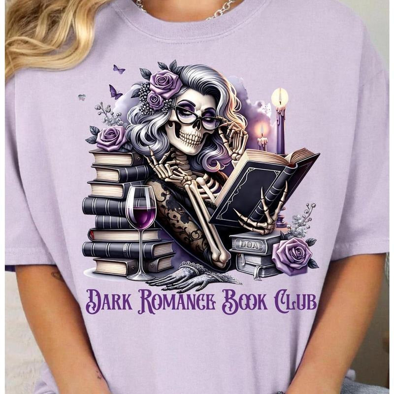 Bookish Skeleton Mom Shirt Dark Romance Reader Clipart Goth Book Lo Sassy Skull Reading Humor Shirts Digitalver Sublimation T-Shirts, Hoodie, Sweatshirt - T-Shirt, Sweatshirt, Hoodie