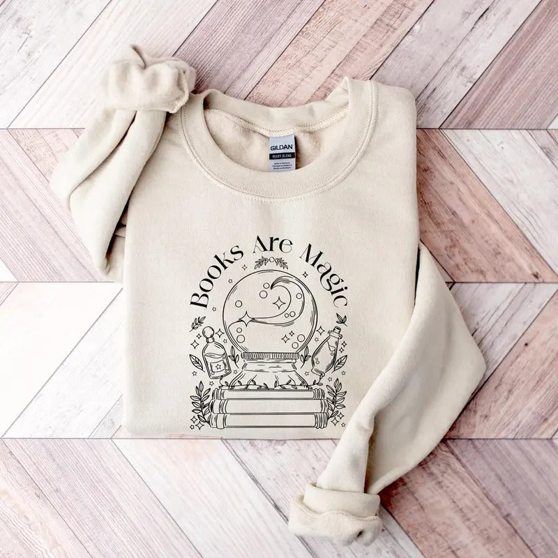 Books Are Magic Book Book Lovers Book Inspired Book Worm Book Club Shirt T-Shirts, Hoodie, Sweatshirt - T-Shirt, Sweatshirt, Hoodie