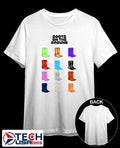 Boots on the ground colorful shirt Unisex T-shirt, Sweatshirt, Hoodie, Long Sleeve Tee - T-Shirt, Sweatshirt, Hoodie