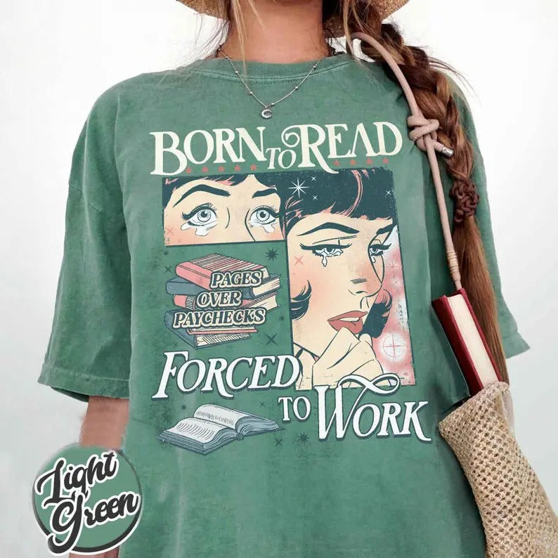 Born Read Bookish Funny Reader Book Addict Book Lover Spicy Books Dark Romance Smut Shirt Booktok T-Shirts, Hoodie, Sweatshirt - T-Shirt, Sweatshirt, Hoodie