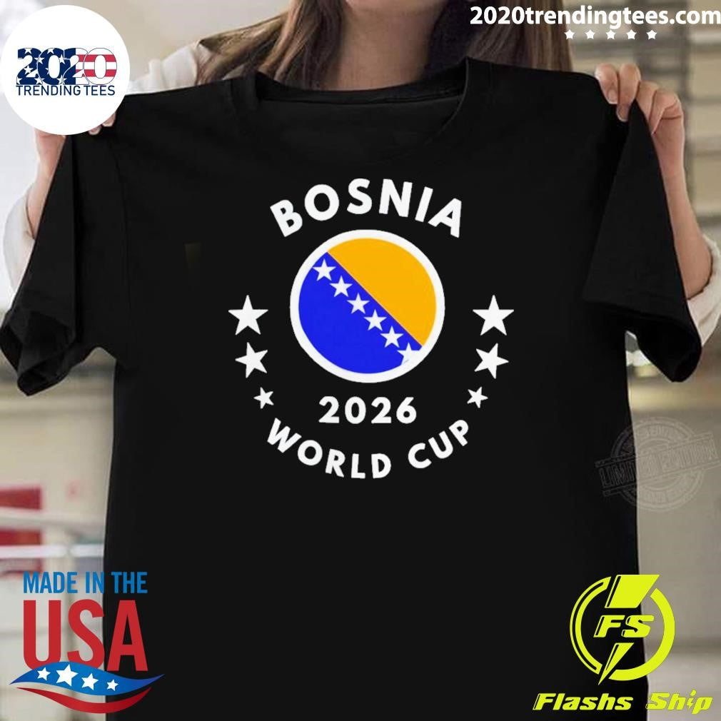 Bosnia 2026 World Cup Bosnia Flag Football Soccer shirt Unisex T-shirt, Sweatshirt, Hoodie, Long Sleeve Tee - T-Shirt, Sweatshirt, Hoodie